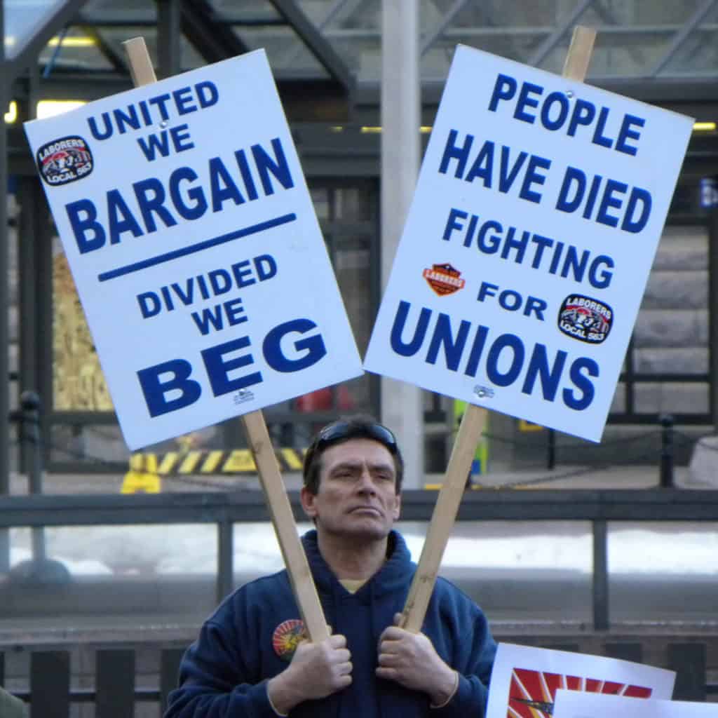 A Union Default for the U.S. OnLabor