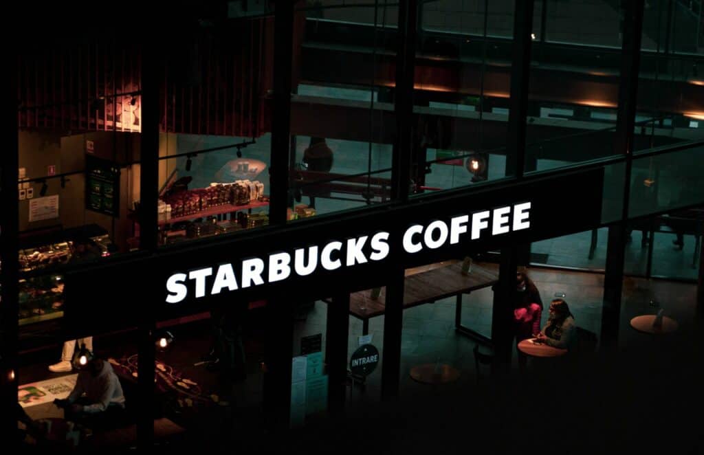 A closed Starbucks store